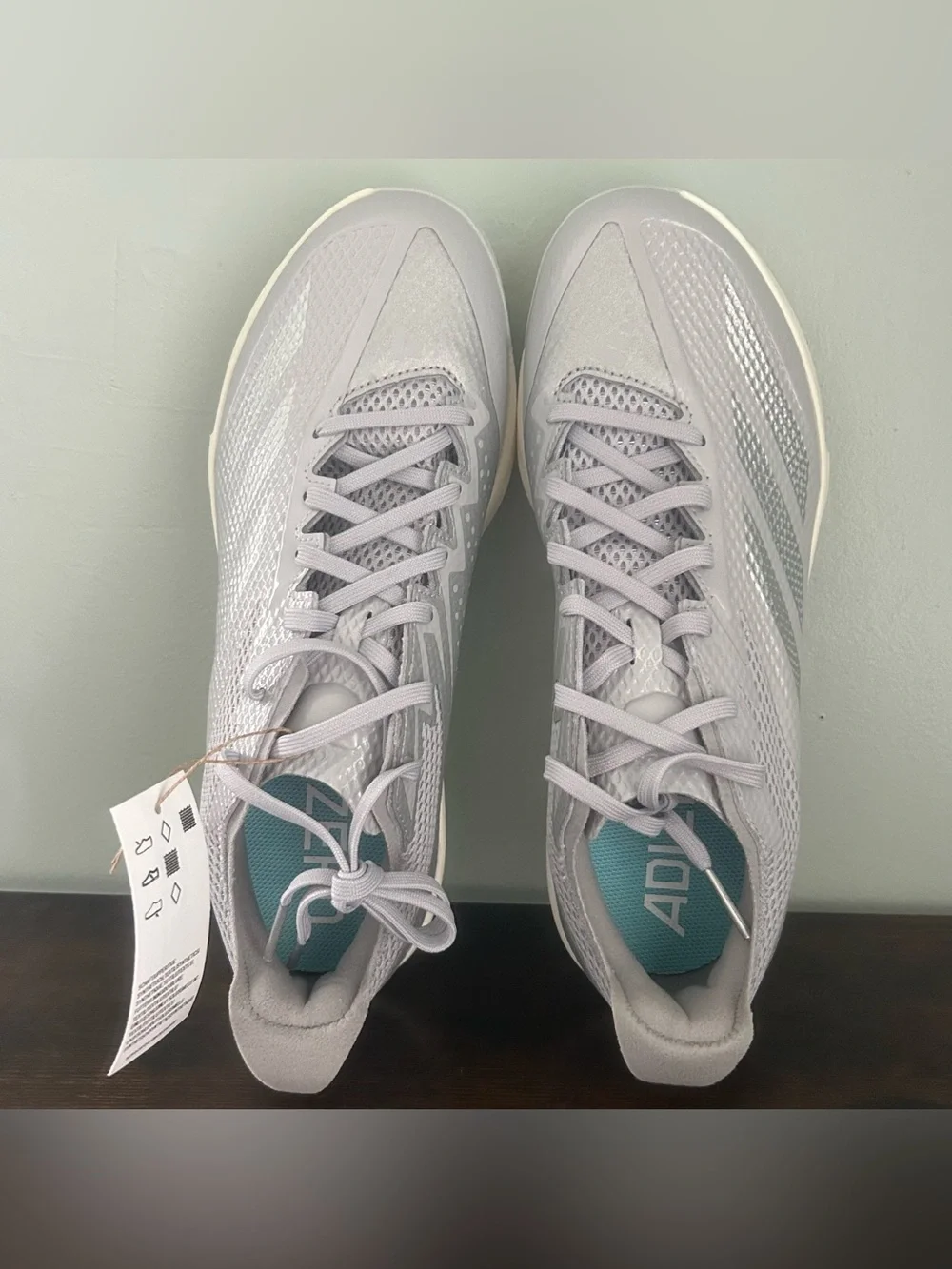 Adidas Adizero Electric 2.0 Men’s Baseball Cleats Gray Size 9 JI1478